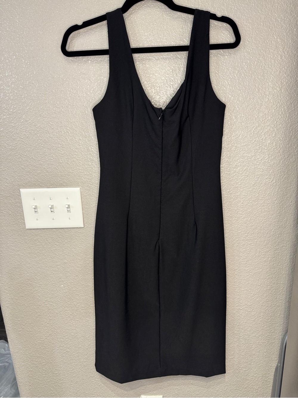 Lulus Black Sleeveless Sheath Dress Side Slit Midi Dress Size Large